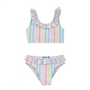 Girl΄s stripped 2 piece swim suit