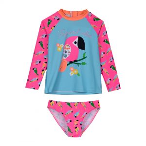 Girl΄s 2 piece swim set with UV protection