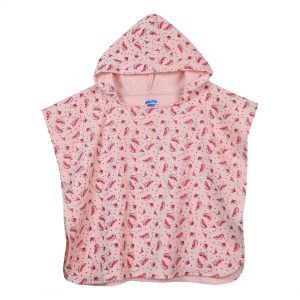 Girl΄s beach towel with hood