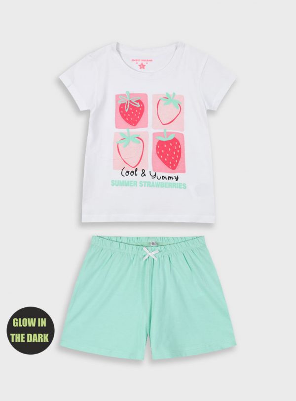Pyjama set with print for girls