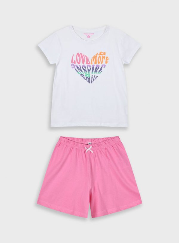 Pyjama set with print for girls
