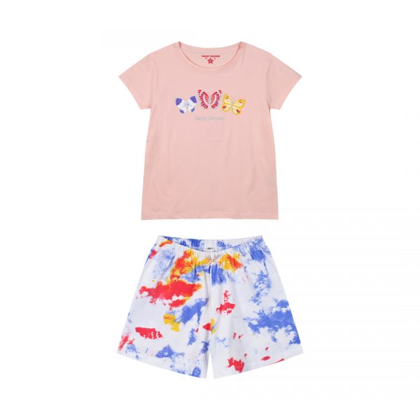 Pyjama set with print for girls
