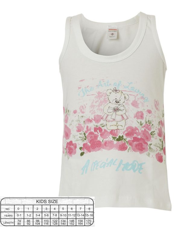 Vest top print teddy