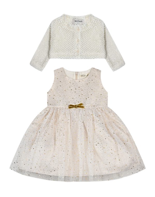 Boutique dress with cardigan