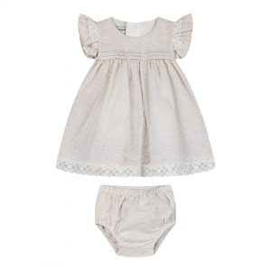 Βρεφικό φόρεμα με ασορτί εσώρουχο για κορίτσι (6-18 μηνών)