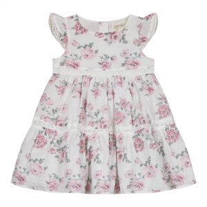 Παιδικό φόρεμα με φλοράλ τούλι για κορίτσι (6-18 μηνών)