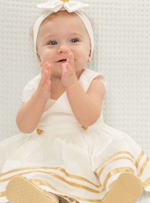 Boutique double sided dress for baby girls