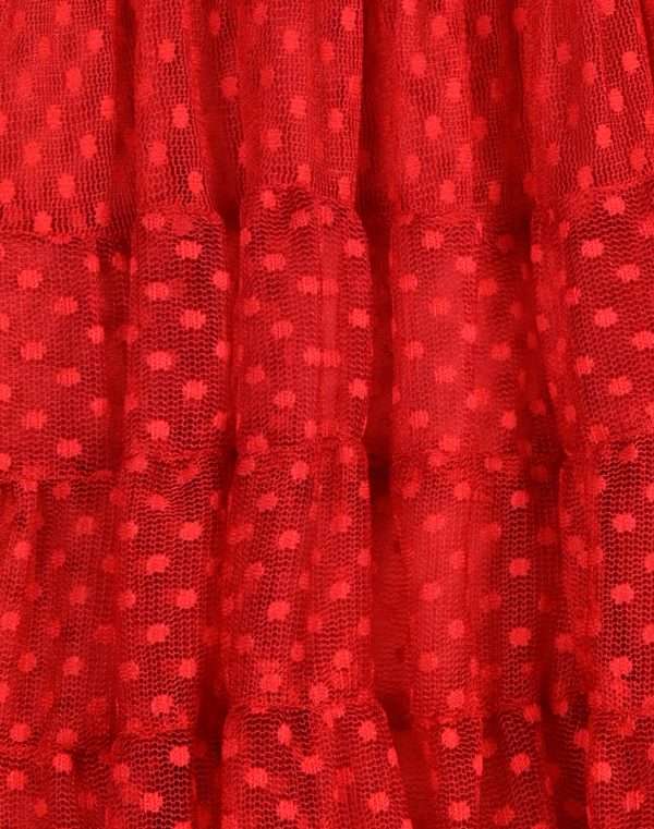 Φόρεμα με κεντημένα πουά για κορίτσι.Boutique collection