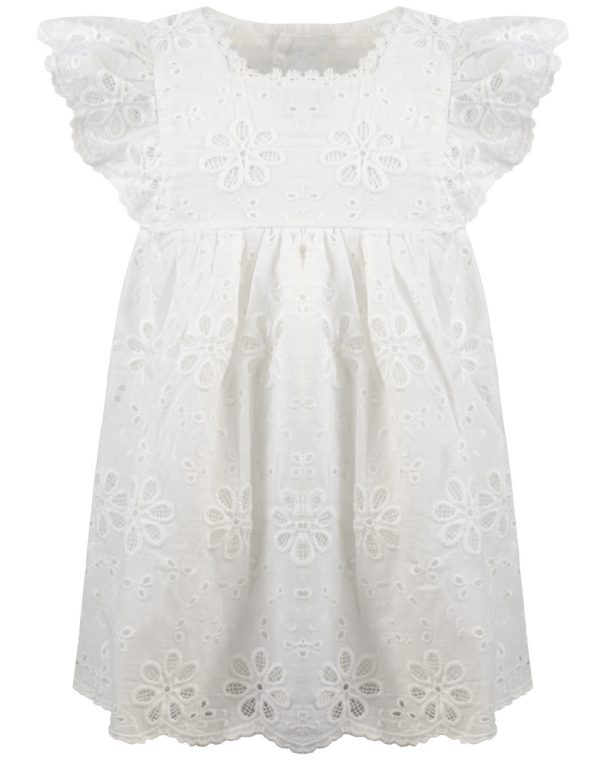 Girl΄s lace dress with frills for special occassions