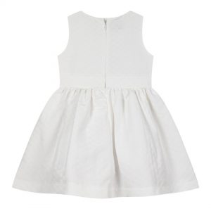 Girl΄s sleeveless embossed dress