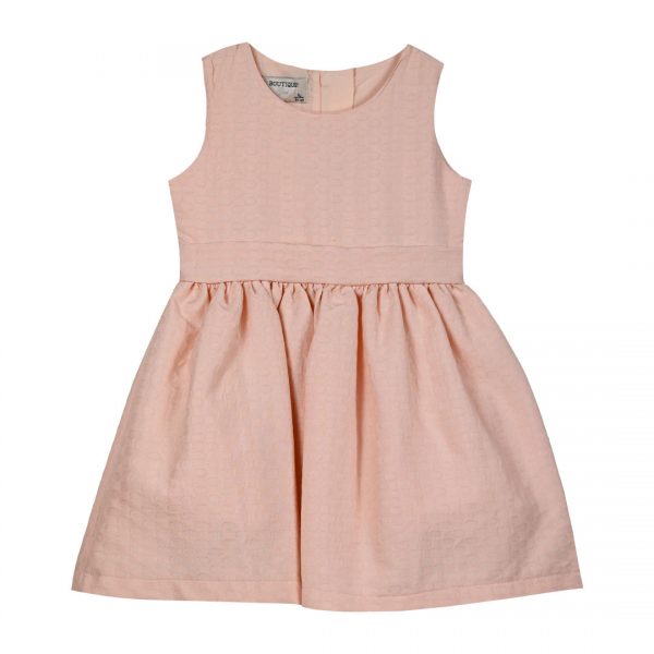 Girl΄s sleeveless embossed dress