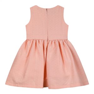 Girl΄s sleeveless embossed dress