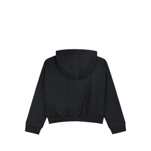 Boutique shirt with hood and metallic print for girls