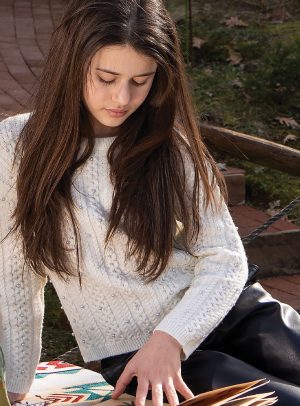 Boutique cableknit sweater