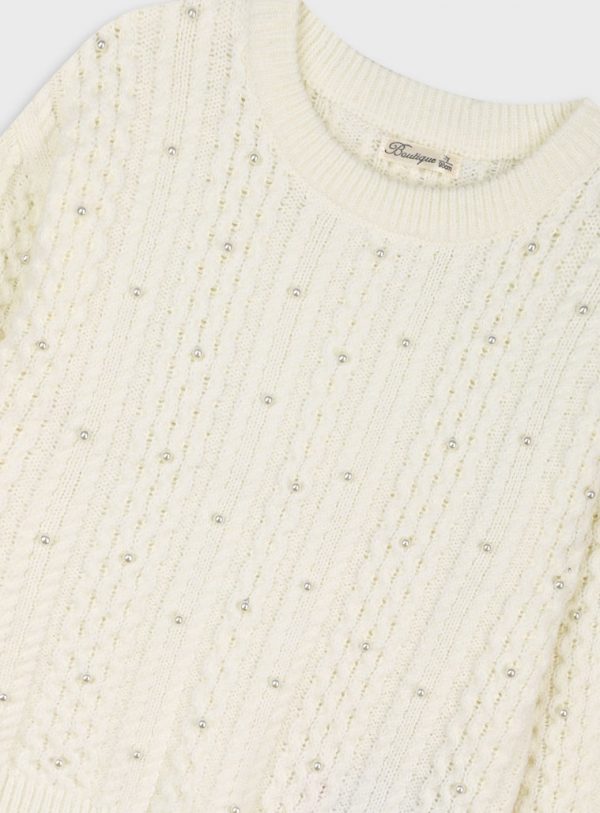 Boutique cableknit sweater